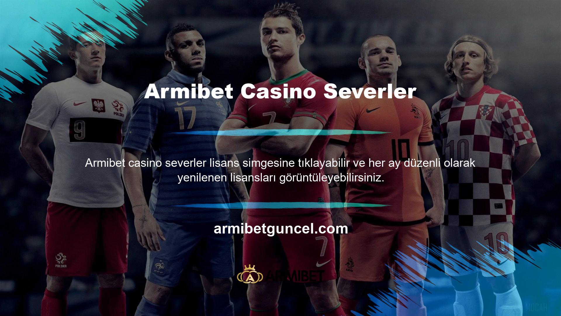 Armibet casino sitesinde spor bahisleri ve casino oyunları